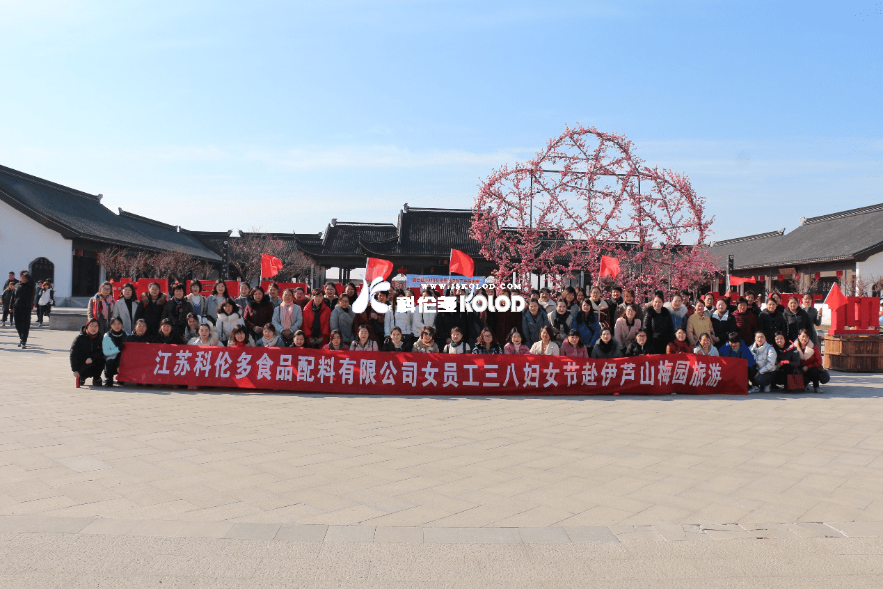 煙花三月梅花開，“三八”佳節(jié)笑開懷 （江蘇科倫多“三八節(jié)”組織女工赴伊蘆山梅園旅游紀實）