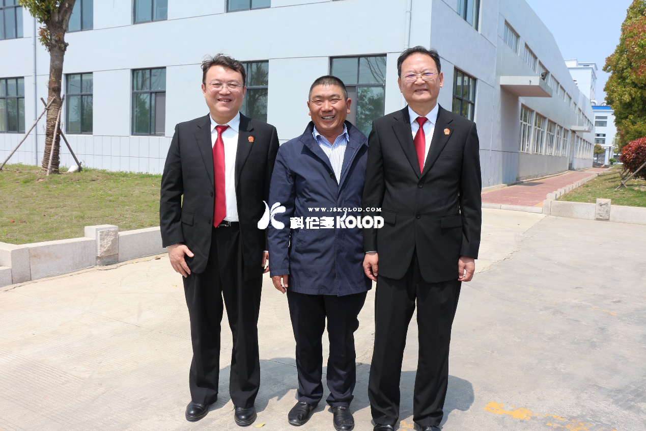 連云港市中級人民法院副院長唐濤蒞臨江蘇科倫多參觀調研